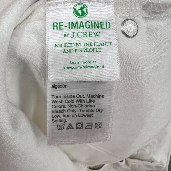 Relaxed denim short in white raw hem woman's size 31 new with tag - Picture 13 of 15